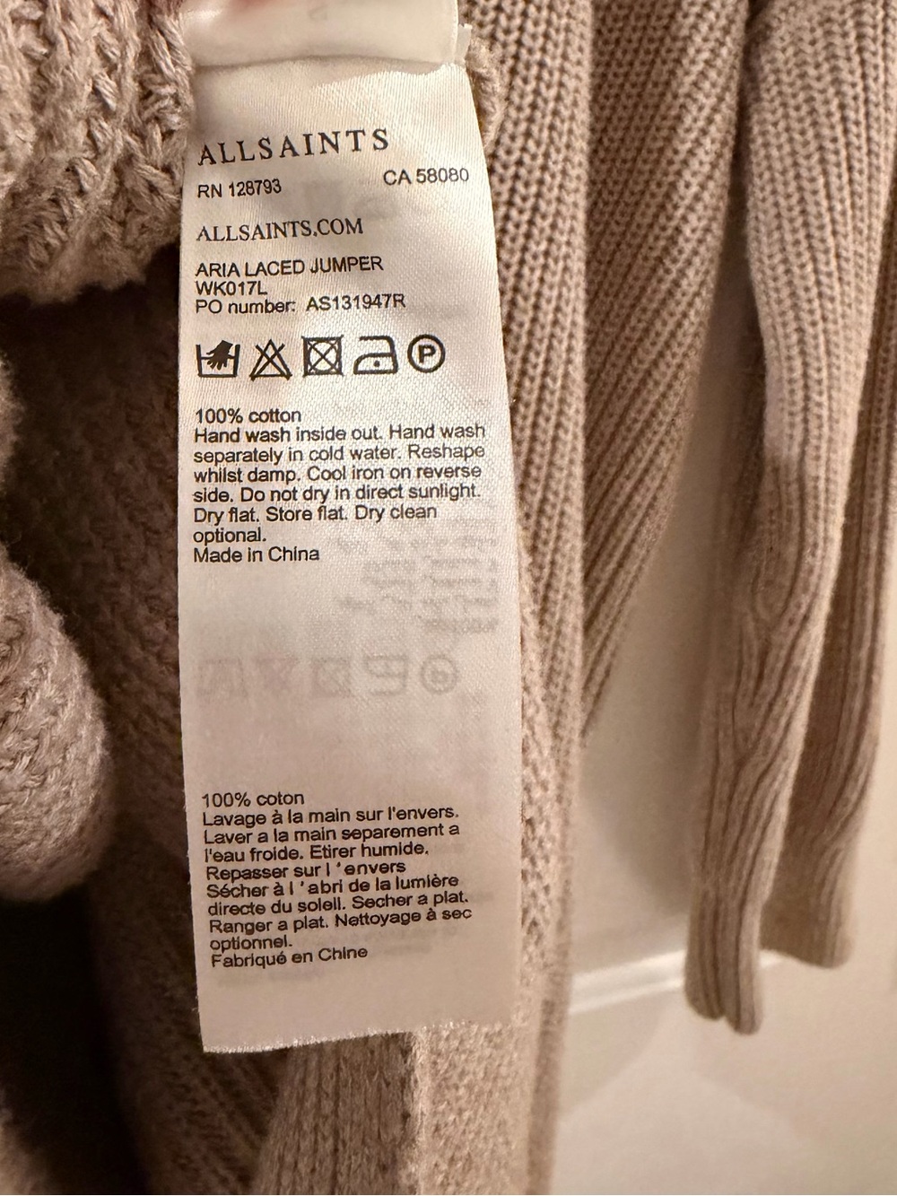 AllSaints Aria Laced Jumper - Picture 6 of 6